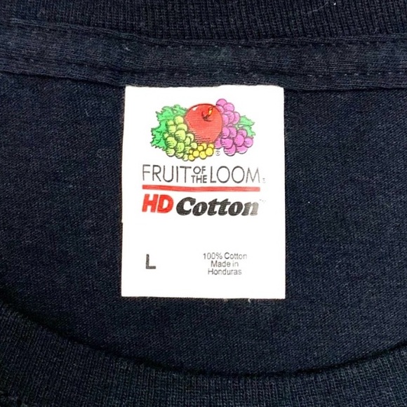 "Beware of Hitchhiking Ghosts" black graphic print short sleeve tee- L - Picture 2 of 4